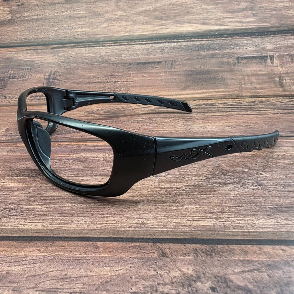 Wiley X WX Z87-2+ Matte Black Safety Glasses Tactical Sport Wrap Frames 4307